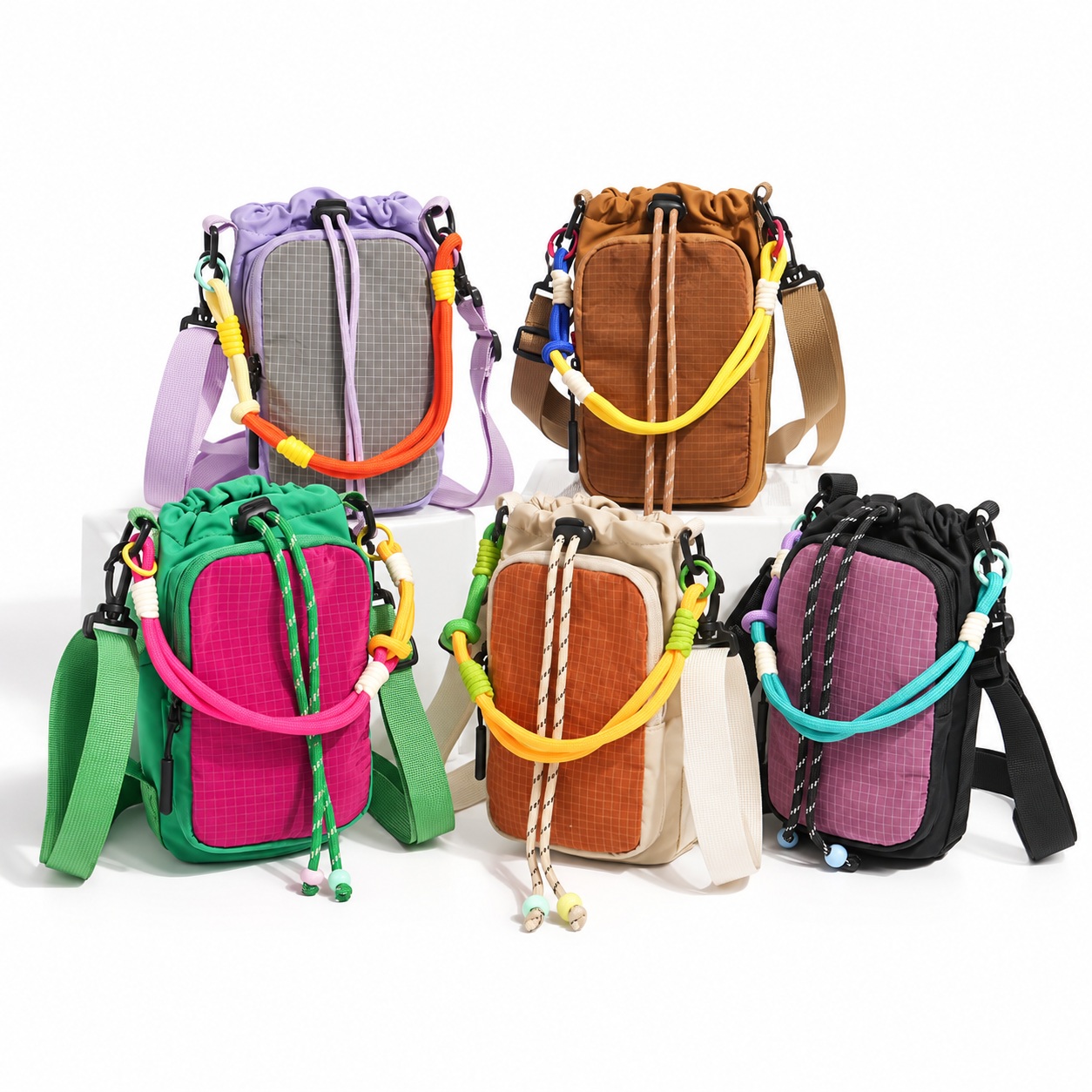 Bolsas Crossbody de nylon waterproof