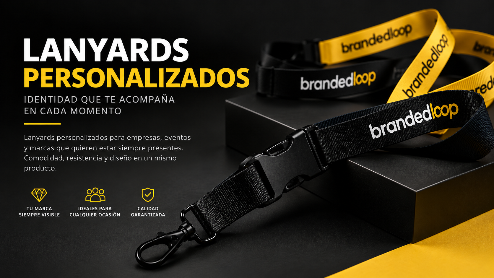 Vista previa del catálogo de lanyards Brandedloop