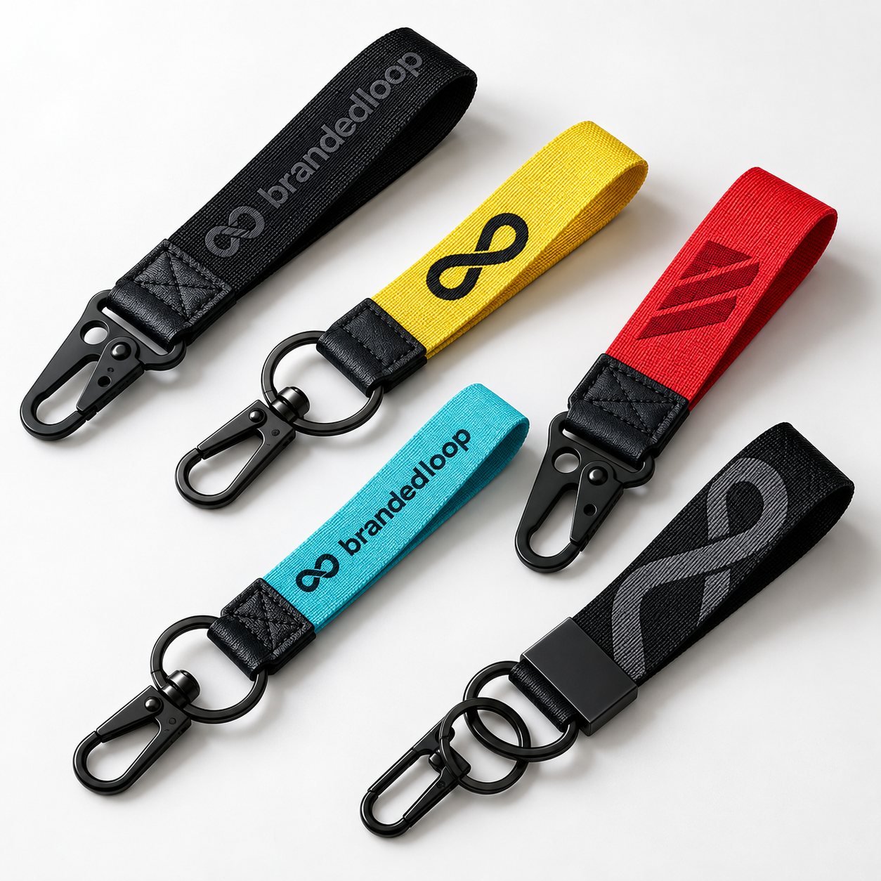 Lanyards cortos y llaveros Brandedloop